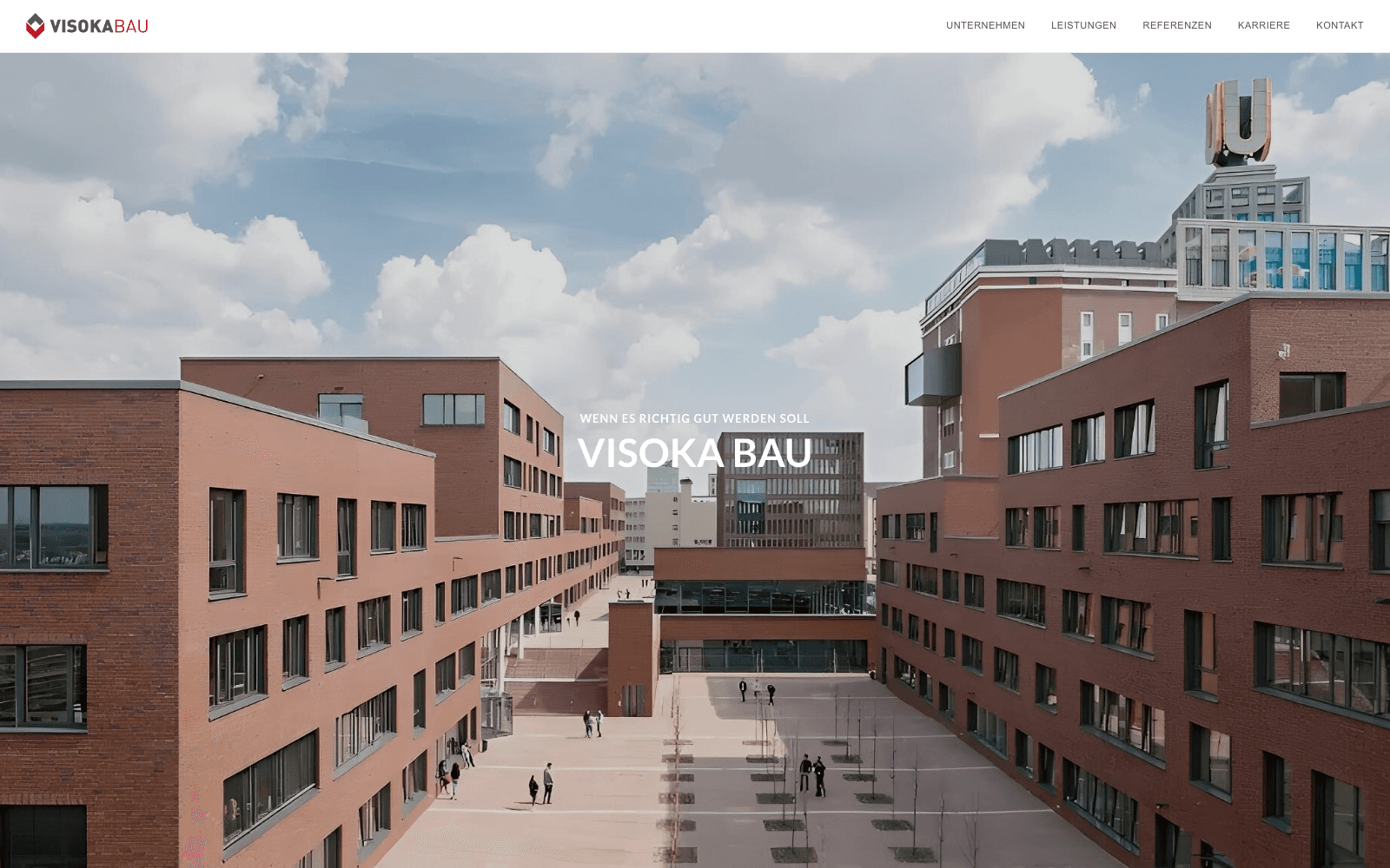 Visoka Bau — Bau & Sanierung Website von Hypex Media